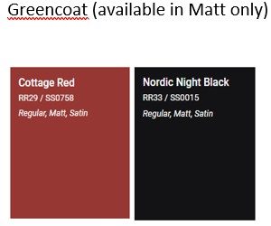 Colour Chart Greencoat
