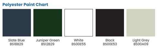 Colour chart Polyester